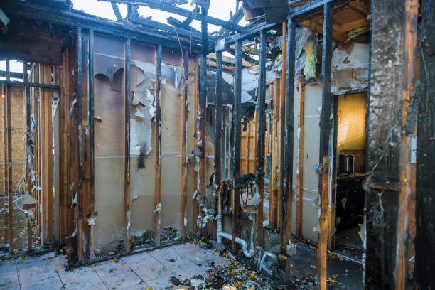 Professional Fire Damage Cleanup technician working in Henderson, KY